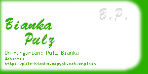 bianka pulz business card